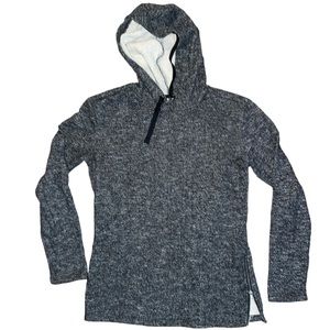Fabletics Marled Hooded Sweatshirt w/ Side Zipper accent